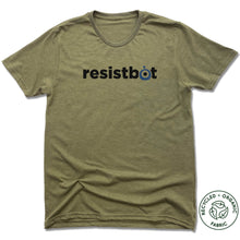 Load image into Gallery viewer, Resistbot Logo Black | Recycled Tri-Blend Tee
