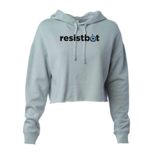 Load image into Gallery viewer, Resistbot Logo Black | Cropped Hoodie
