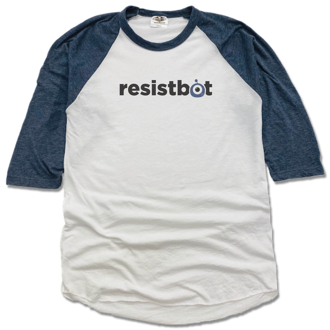 Resistbot Logo Black | 3/4 SLEEVE TEE