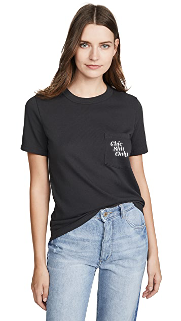 Pocket Tee Black | Chic Shit Only – My Fan Threads