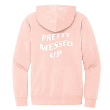 Load image into Gallery viewer, Fleece Hoodie - Rosewater Pink | Pretty Messed Up back print
