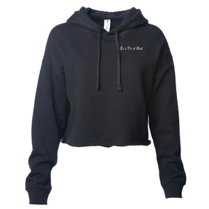 Ex's Do it Best Embroidered | Cropped Hoodie