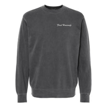 Load image into Gallery viewer, Fired Housewife - Embroidered | Pigment Dyed Crew Neck SWEATSHIRT

