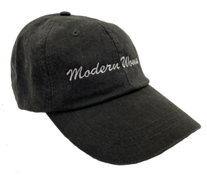 Modern Woman Script EMBROIDERED Cotton Twill HAT