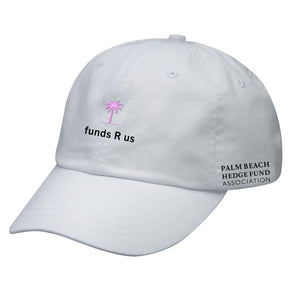 PBHFA Embroidered Hat - Funds R Us with Pink Palm