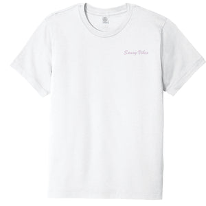 Sansy Vibes EMBROIDERED Left Chest UNISEX TEE